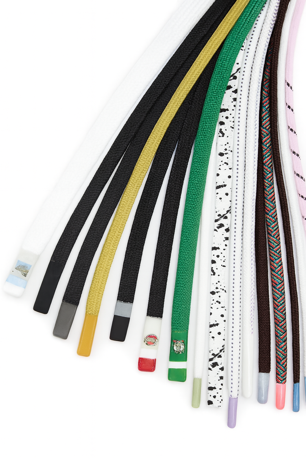 精美織帶抽繩，矽膠浸漬末端，適用於褲裝、帽T